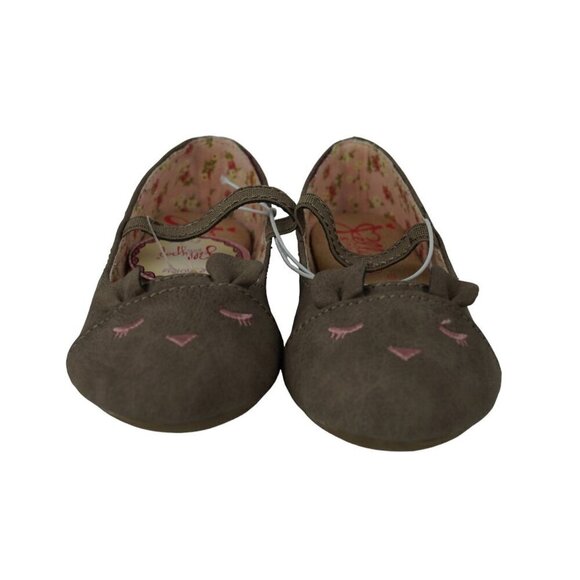 NWT Girl's Jellypop Size 8 cat theme flats - Picture 1 of 5